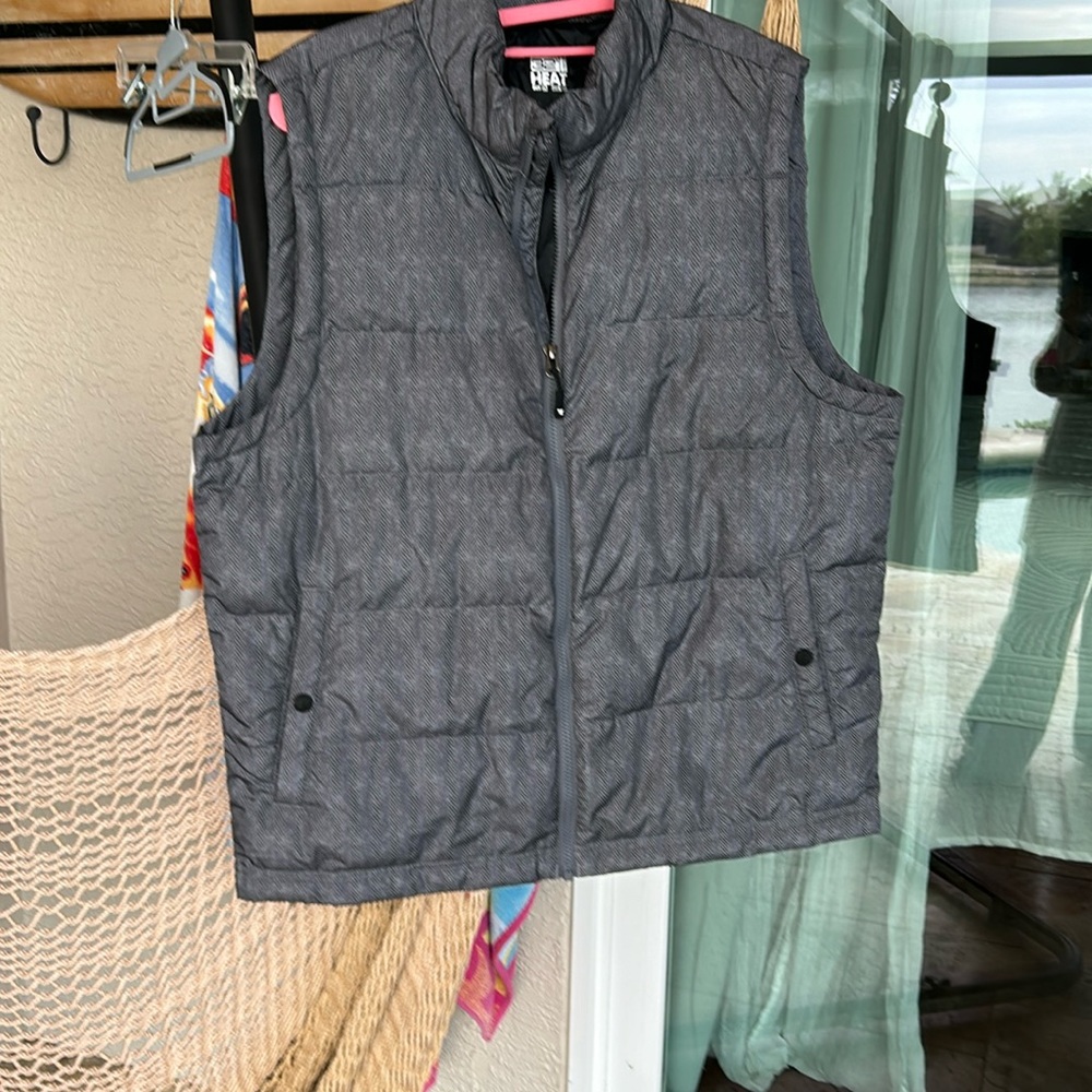 Gray jacket vest